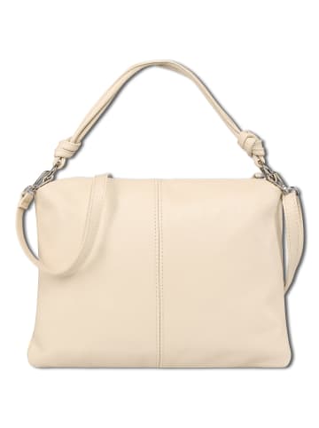 Toscanto Leder Schultertasche Toscanto Tasche beige ca. 37cm