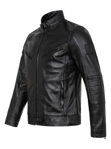 Rock Creek Lederjacke in Schwarz