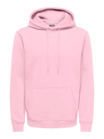ONLY & SONS Kapuzenpullover in Pink-A-Boo