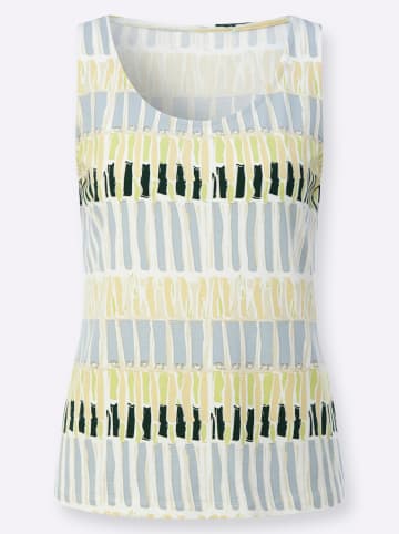 creation L Shirttop in ecru-moos-bedruckt