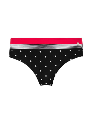 LASCANA Bikini-Hose in schwarz-rot