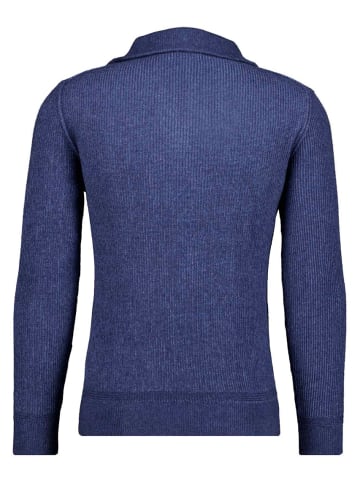 Ragman V-Ausschnitt Pullover in blau