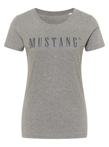 Mustang T-Shirt ALINA C LOGO in Grau