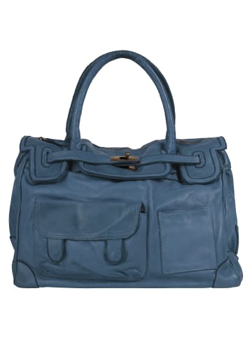 Samantha Look Shopper echt Leder in blau