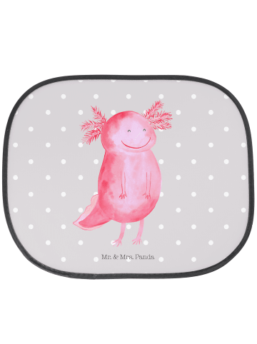 Mr. & Mrs. Panda Sonnenblende Auto Axolotl Glücklich ohne Spruch in Grau Pastell