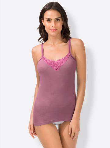 WITT WEIDEN Trägerhemd in beere + bleu + mint