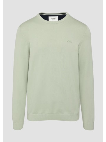 s.Oliver Strickpullover in 7802_helles olivgrün