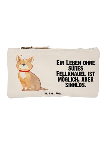 Mr. & Mrs. Panda Pouch Hund Glück mit Spruch in Weiß