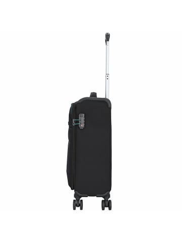 D&N Travel Line 9004 4-Rollen Kabinentrolley 55 cm in schwarz