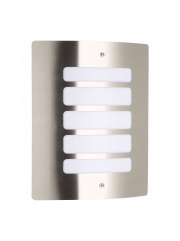 Brilliant Lampe Todd Außenwandleuchte edelstahl | 1x A60, E27, 60W, geeignet für