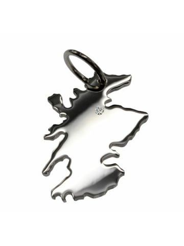 Schmuckador Schottland Anhänger mit Brillant 0,015ct 925 Silber in silber