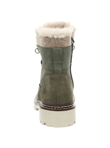 remonte Schnürstiefelette in grün kombi