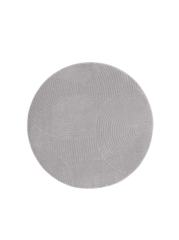 Tara Carpet Kurzflorteppich Homestyle Wellen in Grau