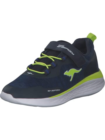 Kangaroos Sneakers Low in Dk Navy/Lime