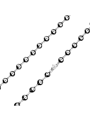 True Rebels Kette Allsehendes Auge aus Edelstahl in silber