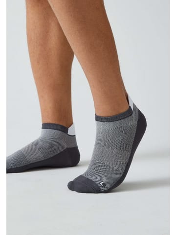 SNOCKS Laufsocken 4 Paar in Grau