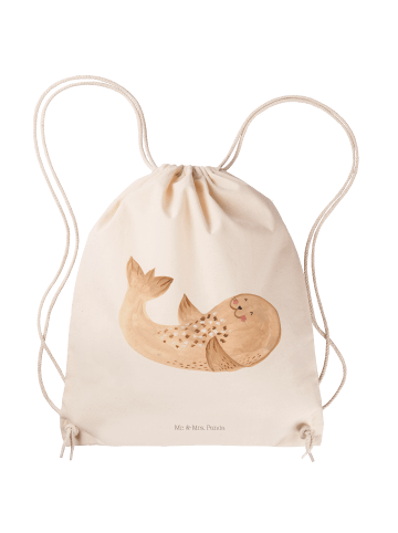 Mr. & Mrs. Panda Tasche Robbe Liegen ohne Spruch in Creme