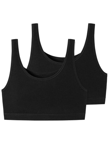 Schiesser Bustier 2er Pack in Schwarz