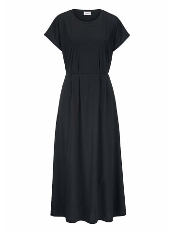 Hessnatur Hessnatur Jersey Kleid Knöchellang Relaxed aus reiner Bio-Baumwolle in schwarz