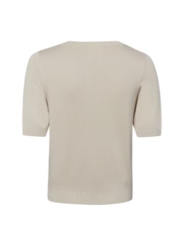 Marie Lund Kurzarm-Strickjacke in beige - 0001