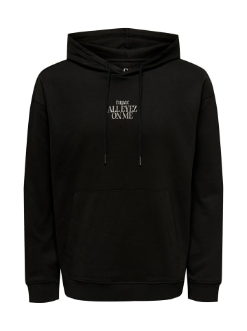 Only&Sons Hoodie 'Tupac' in schwarz