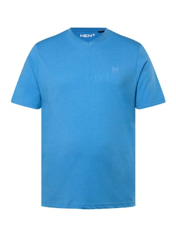 Men Plus Kurzarm T-Shirt in himmelblau