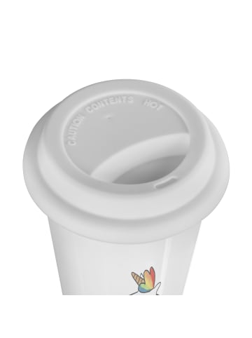 Mr. & Mrs. Panda Kaffeebecher To Go Einhorn Wolke 7 mit Spruch in Weiß