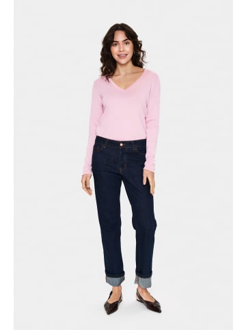 SAINT TROPEZ Strickpullover MilaSZ Gerade Passform in Pink Nectar