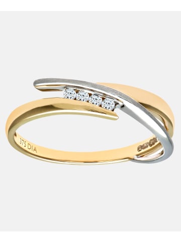 Diamant L'éternel Ring aus 375 Gelbgold mit Diamant