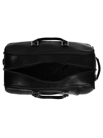 The Chesterfield Brand Wax Pull Up 2 Rollen Reisetasche Leder 60 cm in schwarz