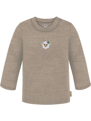 Normani Outdoor Sports 3er Pack Baby Merino Longsleeve Taupo in Beige/Grau/Rosa