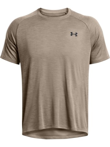 Under Armour Sportshirt "Tech Textured T-Shirt" in Braun