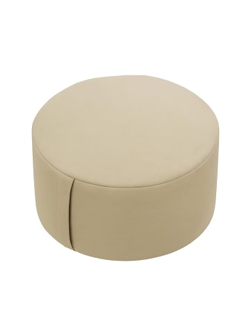 relaxdays Meditationskissen in Beige - (H)13 x Ø 33 cm