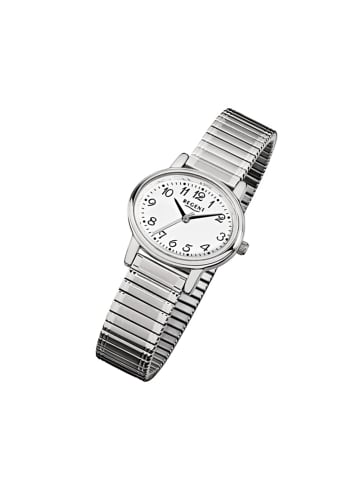 Regent Analog-Armbanduhr Regent Zugarmband silber extra groß (ca. 30x25mm)