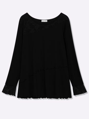 sheego by Joe Browns Langarmshirt in schwarz