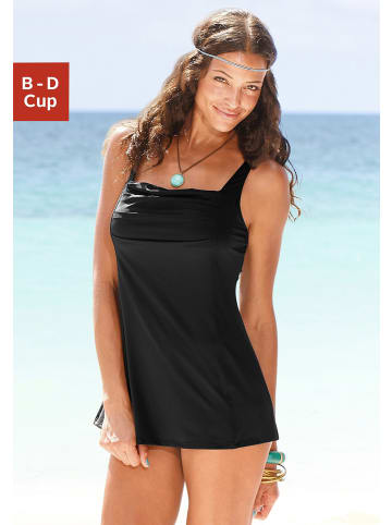 LASCANA Badekleid in schwarz