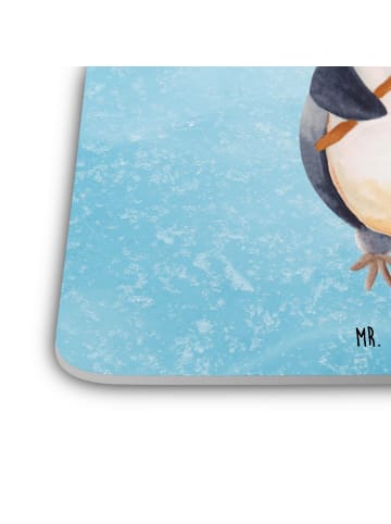 Mr. & Mrs. Panda Untersetzer für Gläser Pinguin Lolli ohne Spruch in Eisblau