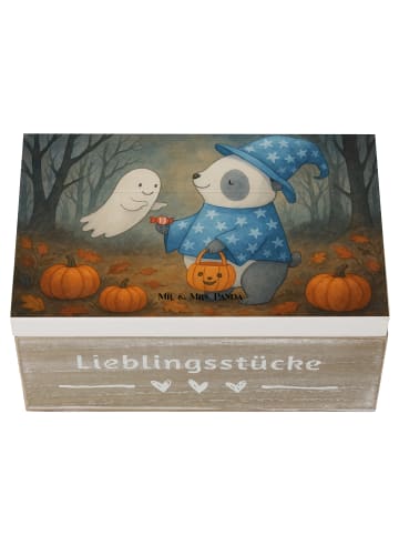 Mr. & Mrs. Panda Truhe Panda Zauberer Design ohne Spruch in Weiß