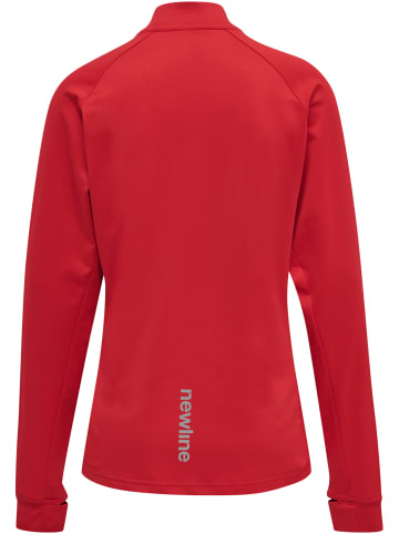 Newline Sweatshirt Mit Kurzem Reißverschluss Women Core Midlayer in TANGO RED