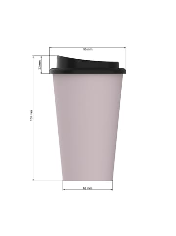 elasto Bio-Kaffeebecher "Premium" in kornblume - 350 ml