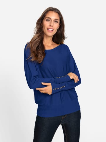 Heine Fledermauspullover in royalblau
