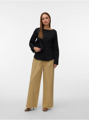 Vero Moda Popelin Hemd in Black