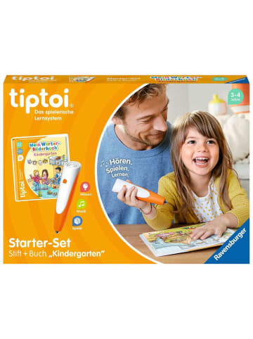 Ravensburger Spiel mit Elektronik tiptoi® Starter-Set: Stift und Wörter-Bilderbuch Kindergarten - ab 3 Jahre 3-4 Jahre in bunt