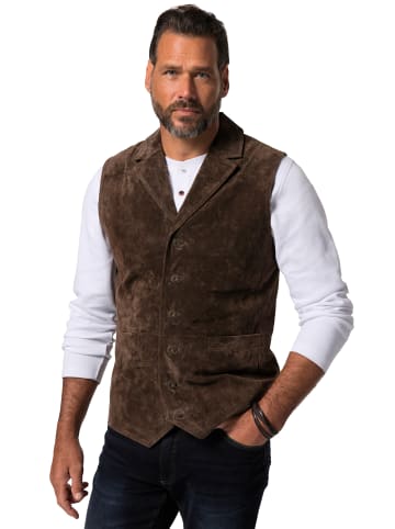 JP1880 Steppweste in dunkelbraun