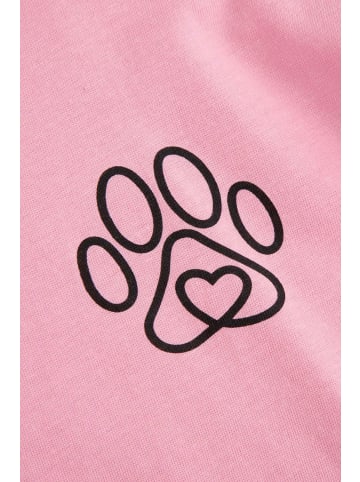 MOKIDA Baumwoll-langarmshirt in gedämpftes Rosa