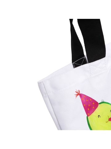 Mr. & Mrs. Panda Strandtasche Avocado Party mit Spruch in Weiß