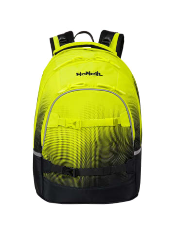 McNeill Schulrucksack MILO lemon + Schlampermäppchen in gelb-schwarz