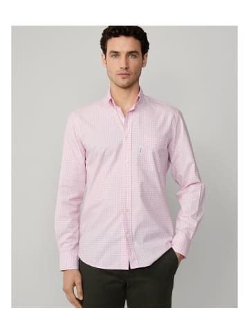 Faconnable Hemd in 410-Rosa/blanco