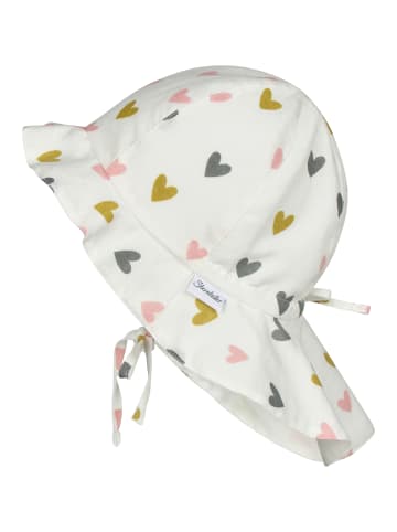 Sterntaler Sonnenhut Herzen in weiß