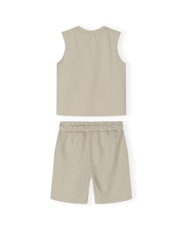 Minoti 2tlg. Set: T-Shirt & Shorts 23fleece114 in stone